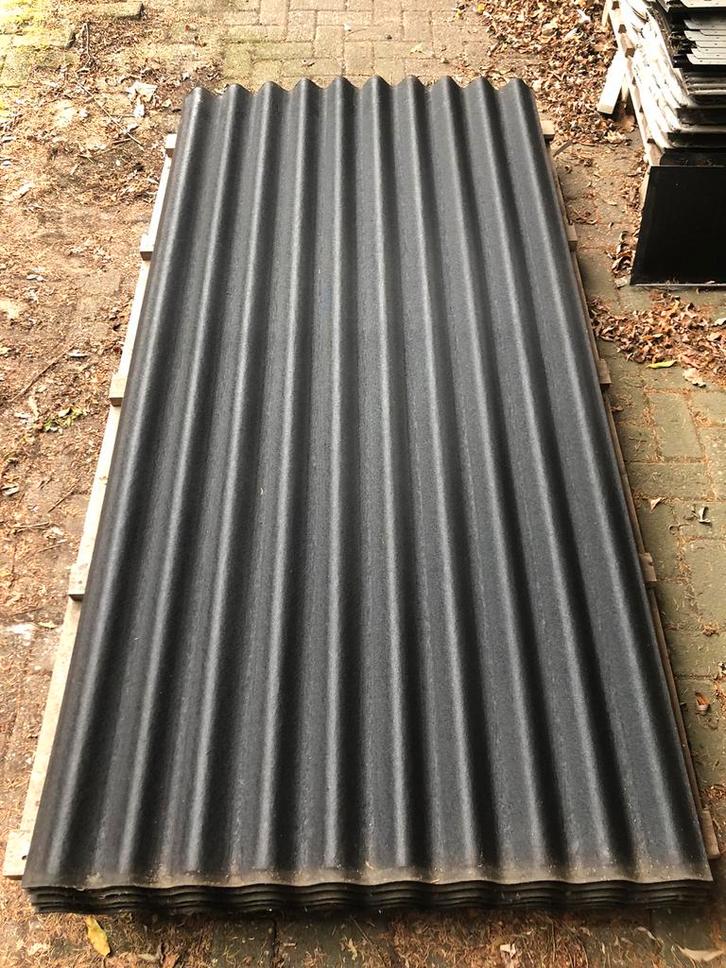 Onduline golf platen, Doe-het-zelf en Verbouw, Dakpannen en Dakbedekking, Zo goed als nieuw, Golfplaat, Overige materialen, Zwart