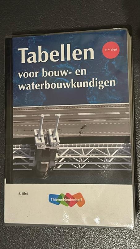 R. Blok - Tabellen voor bouw- en waterbouwkundigen, Boeken, Techniek, Nieuw, Ophalen of Verzenden