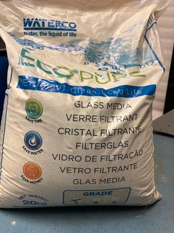 Filterzand/Glas 20kg - Zwembad & Vijver beschikbaar voor biedingen