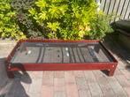 Auping Bed 200x90 met Verstelbare Rugleuning en Spiraalbodem, Ophalen, 90 cm, Eenpersoons, Bruin