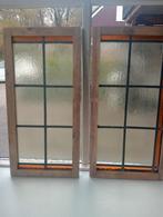 Set van leuke glas in loodraampjes, samen voor 25 euro, Antiek en Kunst, Antiek | Glas en Kristal, Ophalen