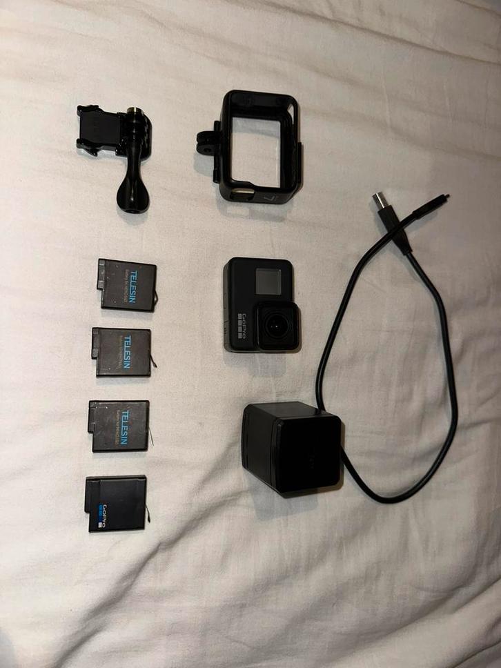 Gopro Hero 7 Black - 4 accu’s, Audio, Tv en Foto, Actiecamera's, Gebruikt, GoPro, Ophalen of Verzenden