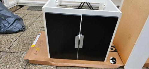 Wastafel kast + badkamer spiegel, Huis en Inrichting, Badkamer | Badkamermeubels, Gebruikt, (Half)hoge kast, Minder dan 100 cm