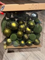 Groene kerst ballen set kunststof, Diversen, Kerst, Ophalen of Verzenden, Zo goed als nieuw