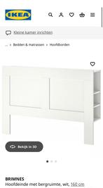 Brimnes hoofdeinde, Huis en Inrichting, Slaapkamer | Bedden, Ophalen, Tweepersoons, Zo goed als nieuw, 160 cm