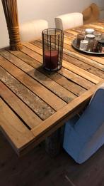 Prachtige Lodsh houten eetkamertafel, Huis en Inrichting, Tafels | Eettafels, Ophalen, Gebruikt, 100 tot 150 cm, Teakhout