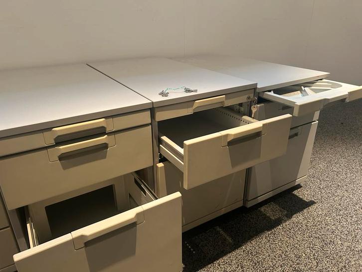 Ladekasten - 4 stuks, Huis en Inrichting, Kasten | Ladekasten, Gebruikt, Minder dan 100 cm, Minder dan 50 cm, 50 tot 75 cm, Metaal