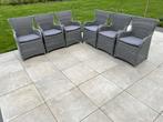 Tuinstoelen 6, incl kussens, Ophalen, Gebruikt, Wicker