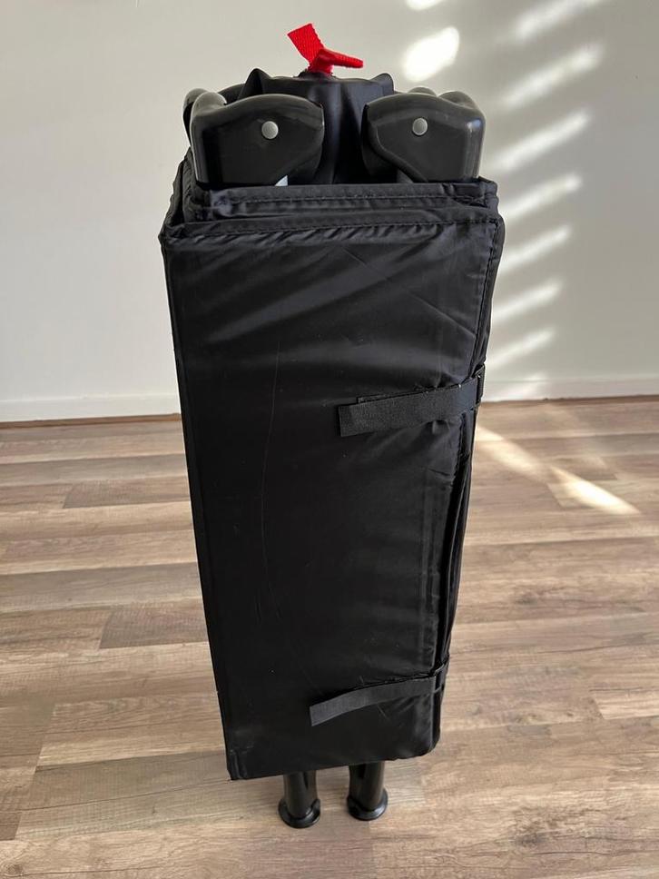 Ding Inklapbare Babybox - Zwart, Kinderen en Baby's, Boxen, Zo goed als nieuw, Vierkant, In hoogte verstelbaar, Ophalen of Verzenden