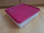 Tupperware Vierkante Bak met Deksel, Ophalen of Verzenden, Gebruikt, Rood, Bak of Kom