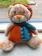 Leeuw oranje blauw velours merk Nicotoy meet ca 24 cm, Ophalen of Verzenden, Zo goed als nieuw, Overige typen
