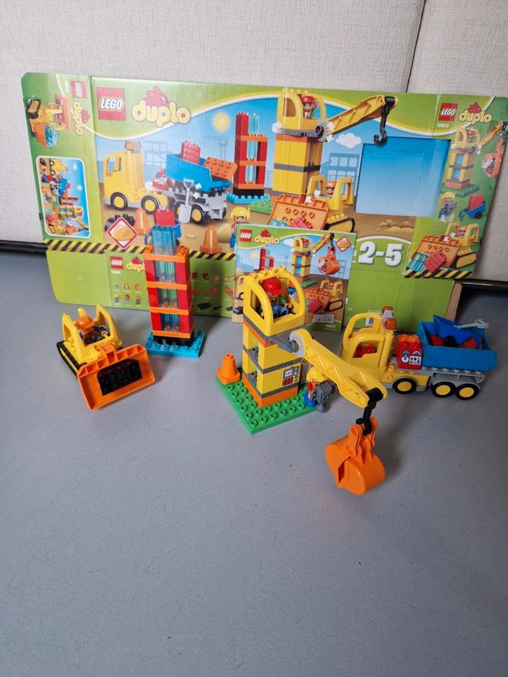 LEGO Duplo Grote Bouwplaats 10813 - Complete Set, Kinderen en Baby's, Speelgoed | Duplo en Lego, Zo goed als nieuw, Duplo, Complete set