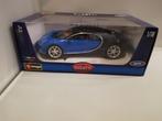 Bugatti Chiron BBurago 1:18, Ophalen of Verzenden, Zo goed als nieuw, Bburago