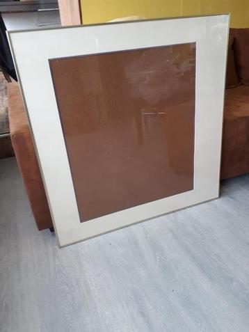 Grote Wissellijst goud dunne rand 85x85  beschikbaar voor biedingen