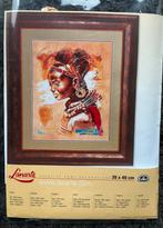 Borduurpakket van Lanarte : ‘African woman’ 🧵🪡👩🏾‍🦱, Ophalen of Verzenden, Handborduren, Borduurpakket