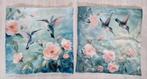 NIEUWE kussenhoes "VOGELS met rozen, Huis en Inrichting, Woonaccessoires | Kussens, Ophalen of Verzenden, Nieuw, Overige kleuren
