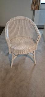 Rietenstoel, Huis en Inrichting, Stoelen, Ophalen, Gebruikt, Wit, Eén