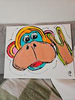 Aap schilderij (monkey business) C.M. Leushuis 40x50, Ophalen