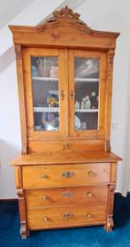 Antieke Biedermeier Kast met Glasdeuren, Ophalen