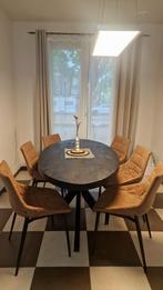 160x100cm Oval Tafel met 6 Stoelen, Ophalen, 200 cm of meer, 50 tot 100 cm, Zo goed als nieuw