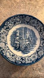 Set van 6 Oude Schaaltjes Liberty Blue, Ophalen of Verzenden