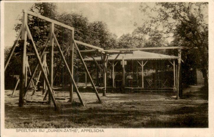 Speeltuin bij Duinen-Zathe, Verzamelen, Ansichtkaarten | Nederland, Gelopen, Friesland, Voor 1920, Ophalen of Verzenden