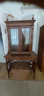 Antiek vitrine kastje, Antiek en Kunst, Ophalen of Verzenden