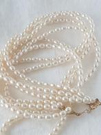 Parelketting met 3 rijen parels, Sieraden, Tassen en Uiterlijk, Antieke sieraden, Ophalen of Verzenden, Overige materialen, Ketting