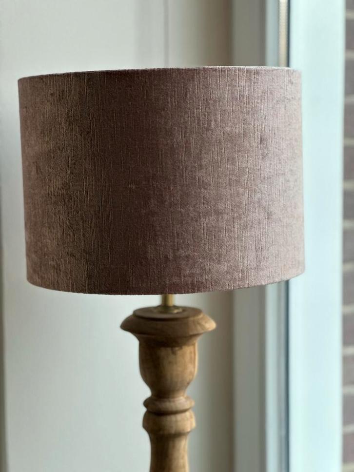 Stalamp oud roze + 2 losse lampenkappen, Huis en Inrichting, Lampen | Vloerlampen, Zo goed als nieuw, 150 tot 200 cm, Stof, Ophalen