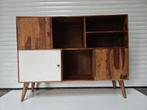 Retro Hardhouten Kast - 150x40x150cm, 100 tot 150 cm, 100 tot 150 cm, Ophalen of Verzenden, Overige houtsoorten