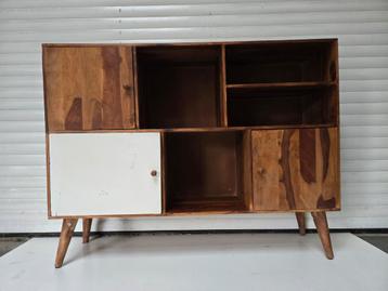 Retro Hardhouten Kast - 150x40x150cm beschikbaar voor biedingen