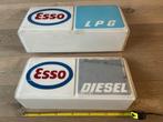 2 lichtbakken benzinepomp ESSO Diesel LPG mancave, Verzamelen, Reclamebord, Gebruikt, Ophalen of Verzenden