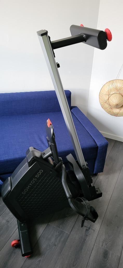 Domyos 500 roeimachine, Sport en Fitness, Fitnessapparatuur, Gebruikt, Roeitrainer, Armen, Benen, Metaal, Ophalen
