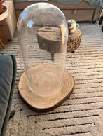 Plexiglas stolp, optioneel met houten plateau. Hoogte 60cm, Ophalen of Verzenden, Zo goed als nieuw