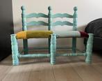 kinder bankje - bureau stoelen - nieuw bekleed! - 85x69x39cm, Kinderen en Baby's, Kinderkamer | Tafels en Stoelen, Ophalen of Verzenden