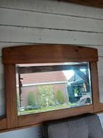 Antieke spiegel met geslepen glas 93x75 cm, Antiek en Kunst, Ophalen of Verzenden, Rechthoekig