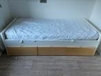 Bed met drie lades Ikea, Huis en Inrichting, 90 cm, Eenpersoons, Wit, Ophalen of Verzenden
