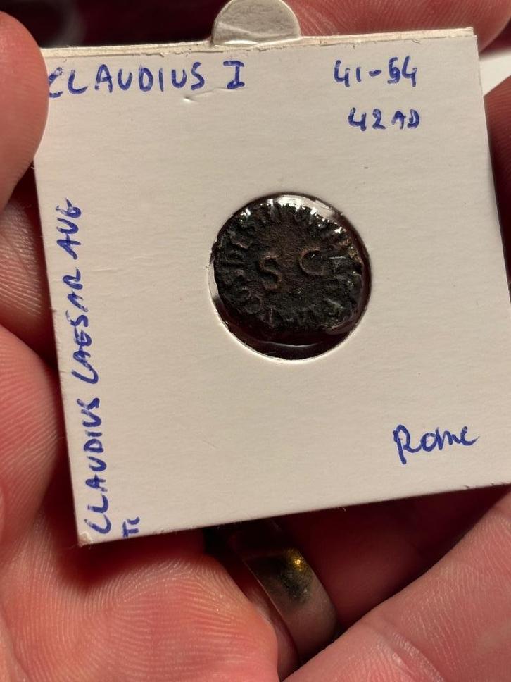 Romeinse munt - claudius I, Postzegels en Munten, Munten | Europa | Niet-Euromunten, Overige landen, Ophalen of Verzenden