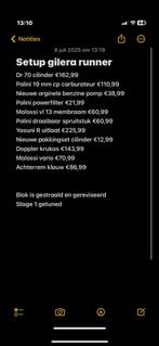 70cc runner/zip blok tekoop, Fietsen en Brommers, Brommeronderdelen | Scooters, Ophalen, Zo goed als nieuw, Blok, Piaggio