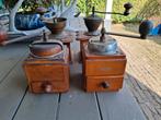tk: 3 nostalgische oude, houten hand- KOFFIEMOLENS, Ophalen of Verzenden