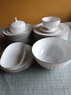 Gedeelte Hutschenrent Lorentz servies met zilver randje, Ophalen of Verzenden