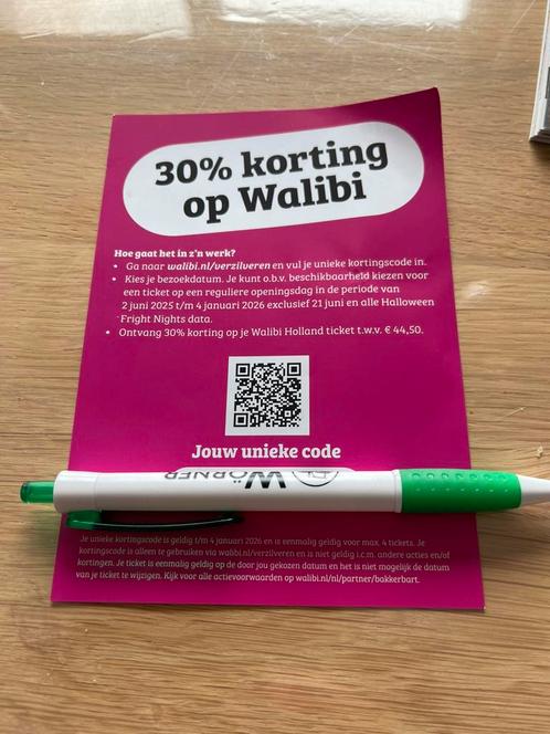 30% korting bij pretpark Walibi Holland, Tickets en Kaartjes, Recreatie | Pretparken en Attractieparken, Eén persoon, Kortingskaart