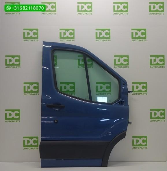 Ford Transit ('14-'18) Voorportier rechts blauw, Auto-onderdelen, Carrosserie en Plaatwerk, Deur, Ford, Voor, Rechts, Gebruikt
