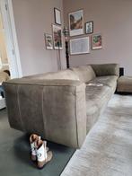 Kartel, mooie groen leren bank, Huis en Inrichting, Banken | Bankstellen, Ophalen, 250 tot 300 cm, Gebruikt, Hoekbank