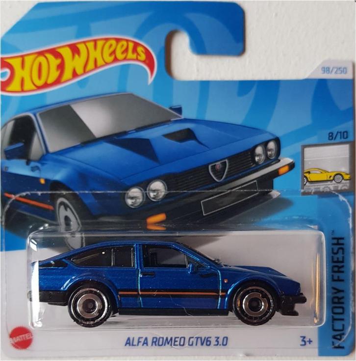 2024 Hot Wheels Alfa Romeo GTV6 3.0, Kinderen en Baby's, Speelgoed | Speelgoedvoertuigen, Nieuw, Ophalen of Verzenden