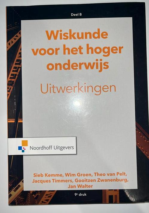 Wiskunde voor het hoger onderwijs Deel B uitw., Boeken, Studieboeken en Cursussen, Zo goed als nieuw, Ophalen of Verzenden