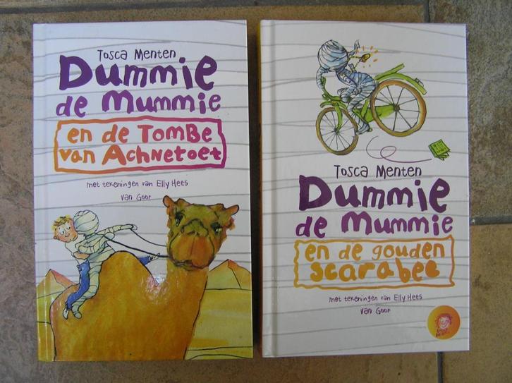 2 boeken van Dummie de Mummie, Boeken, Kinderboeken | Jeugd | onder 10 jaar, Zo goed als nieuw, Ophalen of Verzenden