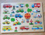 Houten Puzzel Voertuigen, 2 tot 4 jaar, 10 tot 50 stukjes, Ophalen of Verzenden, Zo goed als nieuw