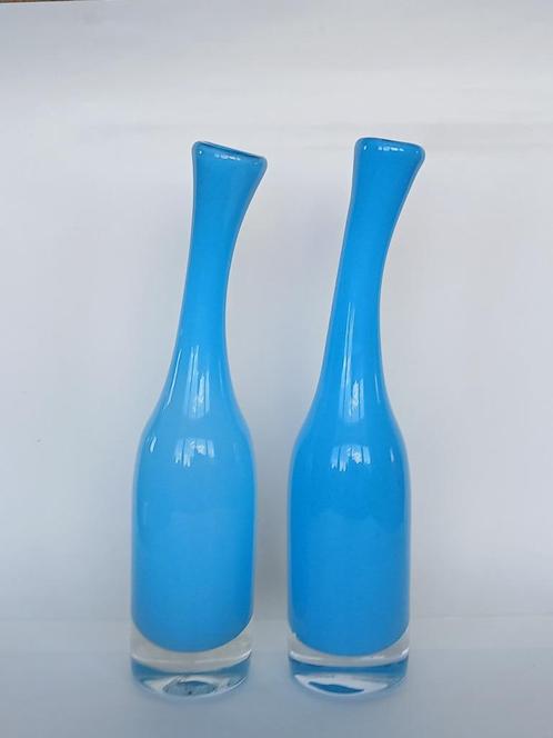 Flesvaas (2x) Fidrio Longneck, Antiek en Kunst, Antiek | Glas en Kristal, Ophalen of Verzenden