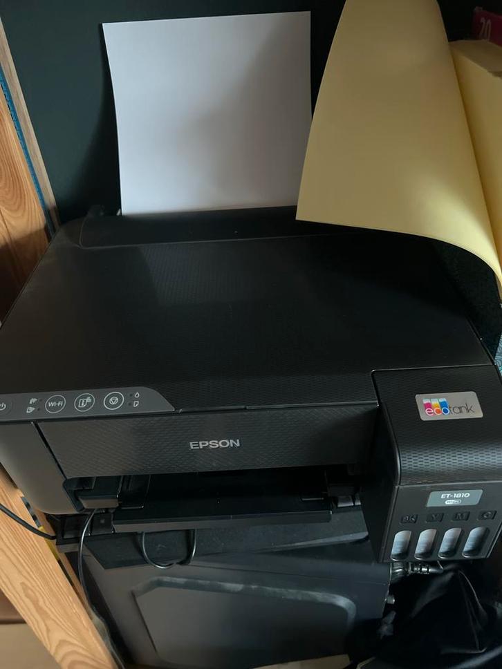 Epson EcoTank ET-1810 Printer - Nieuwstaat, Computers en Software, Printers, Zo goed als nieuw, All-in-one, Inkjetprinter, Kleur printen